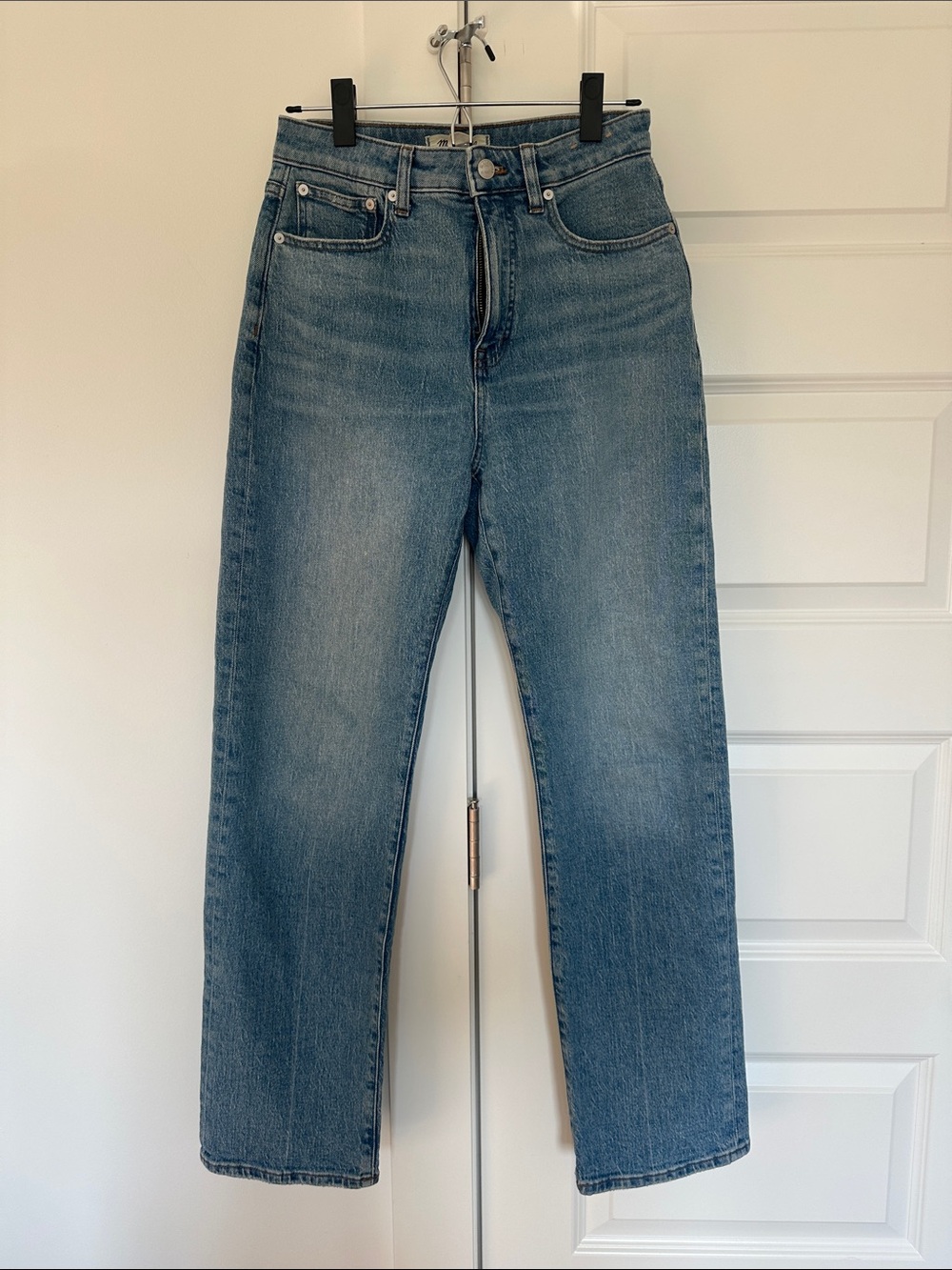 Madewell Women’s Curvy 90s Straight Jeans, Blue